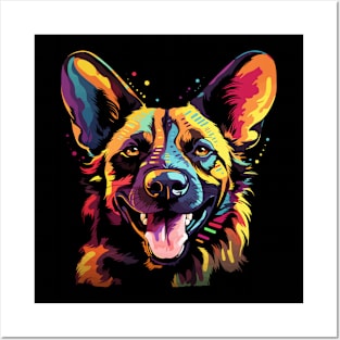 African Wild Dog Happiness Posters and Art